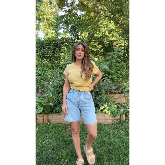 SUNSET BLUES VINTAGE DENIM SHORTS - Picture 6 of 6